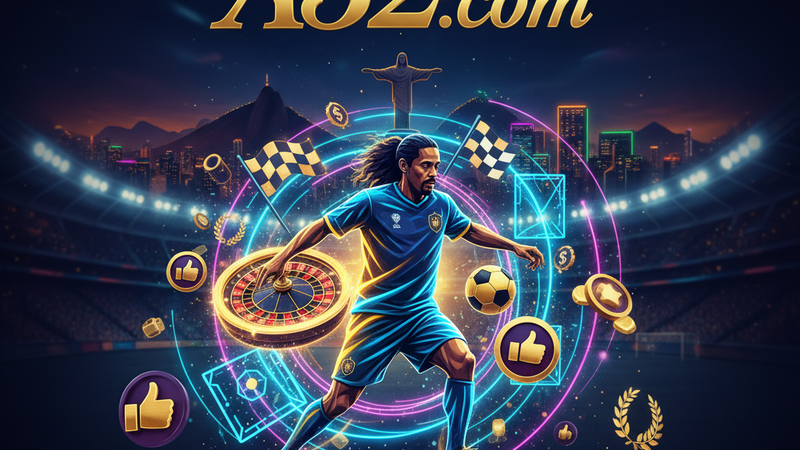 Silhueta abstrata de Ronaldinho com efeitos de neon amarelo e verde.